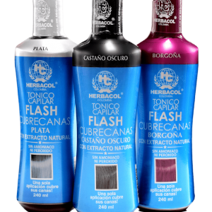 Tónico capilar flash cubrecanas 240 ml HERBACOL